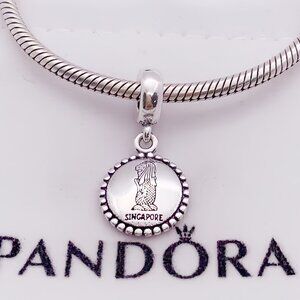 Pandora Singapore Dangle Charm Travel Gift Pendant Sterling Silver